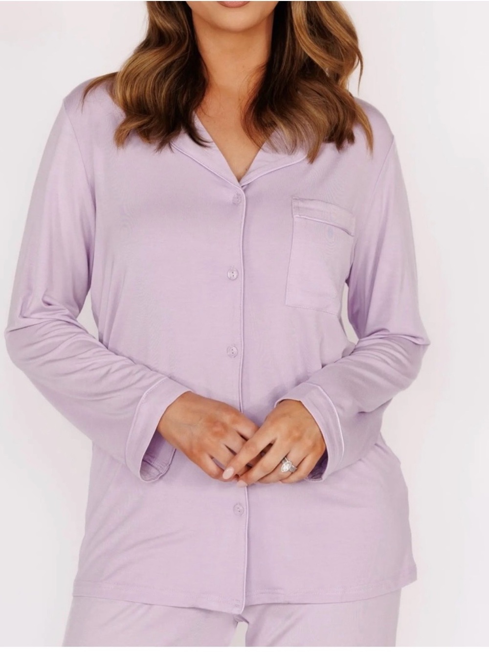 In My Sundays Pajamas wisteria long sleeve pj top